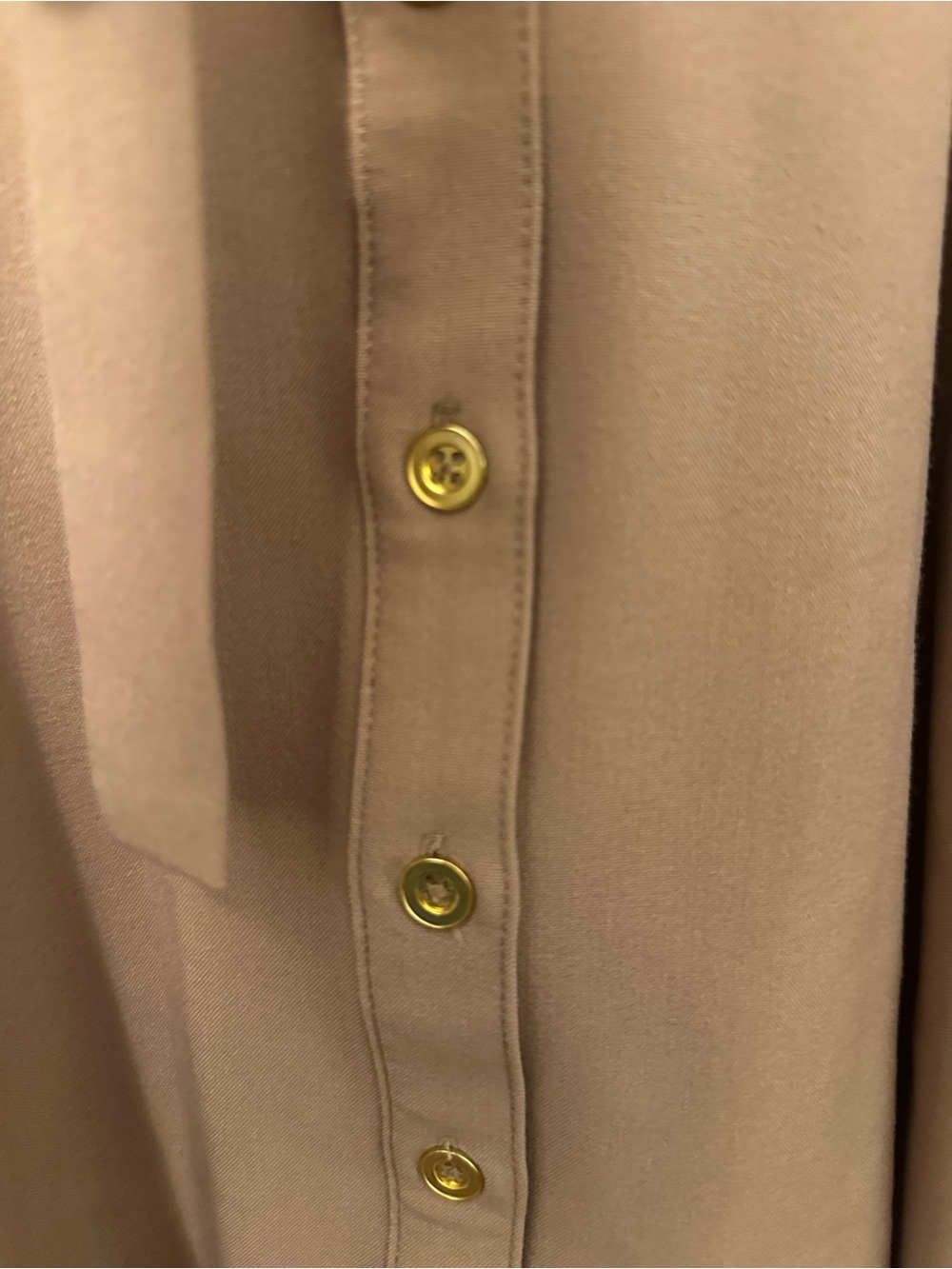 Sharagano Camel Tan Puff-Sleeve Shirt Dress - Picture 3 of 4